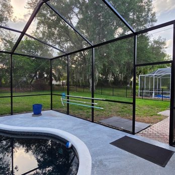 Erick Rescreening - Pool cage painting - Patio Coverings Near Me - Sarasota, Florida Erick Rescreening - Pool cage painting - Patio Coverings Near Me - Sarasota, Florida