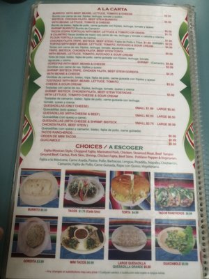 Menu photo 7 El Tapatio Willis, TX