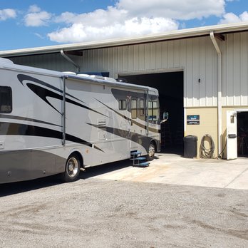 Steve's RV - Bay doors in Back to Inside Shop - RV Repair Near Me - St  Augustine, Florida