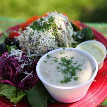 Veronica's Coffee House - Chicken Cashew Salad with Side Soup - Coffee & Tea Near Me - Kenai, Alaska Veronica's Coffee House - Chicken Cashew Salad with Side Soup - Coffee & Tea Near Me - Kenai, Alaska
