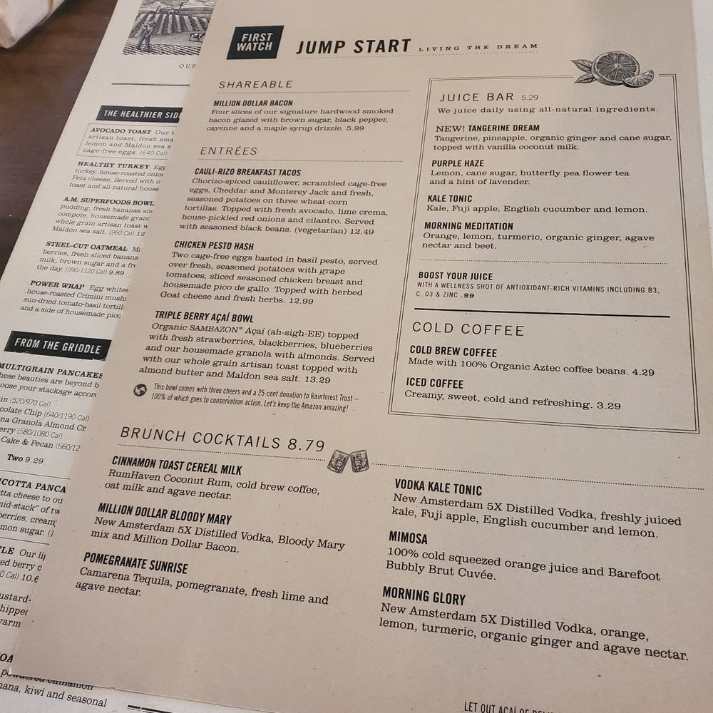 First Watch - Breakfast & Brunch Near Me - Centennial, Colorado