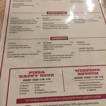 Cane Rosso - The menu - Pizza Near Me - Frisco, Texas Cane Rosso - The menu - Pizza Near Me - Frisco, Texas