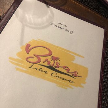 Brisas - Menu cover - Caribbean Near Me - Goldsboro, North Carolina