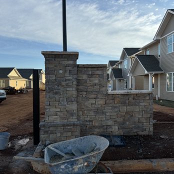 Tavarez Designs - Stone column with step downs for a gate - Masonry/Concrete Near Me Tavarez Designs - Stone column with step downs for a gate - Masonry/Concrete Near Me