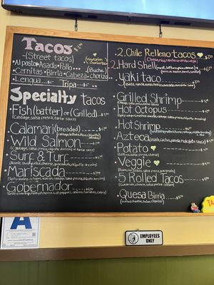 Menu photo 4 Taco Bar San Marcos, CA