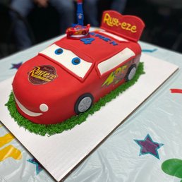 Cars movie cake beautiful details