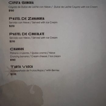 Tatanka - Desert/postres - Seafood Near Me - La Paz, BCS Tatanka - Desert/postres - Seafood Near Me - La Paz, BCS