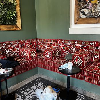 Griffin Coffee & Bakery - The downstairs seating area is all very middle eastern - Coffee & Tea Near Me - Richmond, Virginia