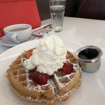 Lady C’s - Strawberry Sunrise Waffles !!! - Breakfast & Brunch Near Me - Tarzana, California Lady C’s - Strawberry Sunrise Waffles !!! - Breakfast & Brunch Near Me - Tarzana, California