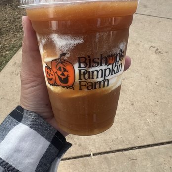 Bishop's Pumpkin Farm - Cider float - Christmas Trees Near Me - Wheatland, California