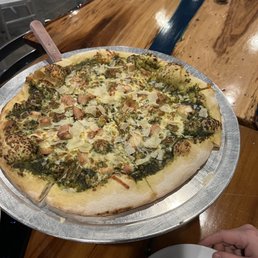 Chicken Pesto pizza