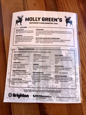 Menu photo 5 Molly Greens Brighton, UT