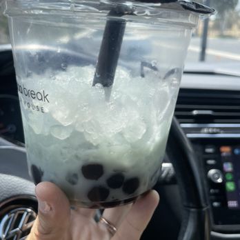 Boba Break Tea House - Almost all ice, can't get to my boba! - Bubble Tea Near Me - Norco, California