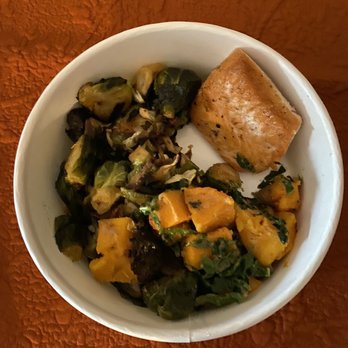 Flower Child - FC increased their prices by about 30%. This "entree" order is $15.50 now. Total to-go was $35 and I had to bag it myself. - Vegetarian Near Me - Dallas, Texas Flower Child - FC increased their prices by about 30%. This "entree" order is $15.50 now. Total to-go was $35 and I had to bag it myself. - Vegetarian Near Me - Dallas, Texas