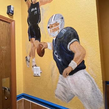 Gonzalez Restaurant - Troy & Dirk on the bathroom wall - Mexican Near Me - Dallas, Texas