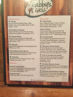 Menu photo 6 Gabby's Grill Prescott Valley, AZ Menu photo 6 Gabby's Grill Prescott Valley, AZ