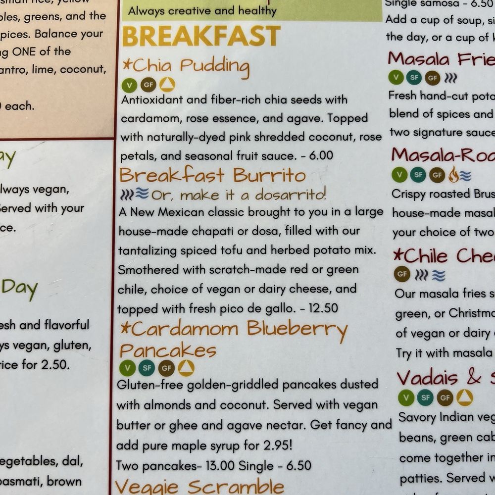 Annapurna's - Menu - Vegetarian Near Me - Santa Fe, New Mexico Annapurna's - Menu - Vegetarian Near Me - Santa Fe, New Mexico
