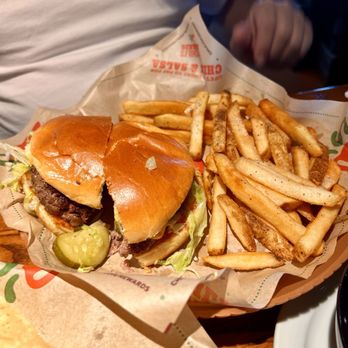 Chili's - Smash burger and fries basket - Bars Near Me - Visalia, California