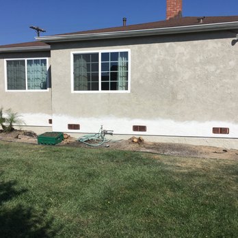 The Plaster Master - the 3rd and final coat with matching texture - General Contractors Near Me