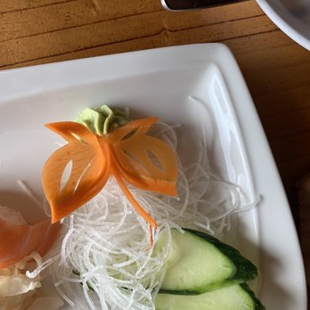 Mandolin Sushi and Steakhouse - So intrigued by the beautiful butterfly made with a carrot, I now realize I failed to get a shot of the nigiri. - Sushi Bars Near Me - Tacoma, Washington Mandolin Sushi and Steakhouse - So intrigued by the beautiful butterfly made with a carrot, I now realize I failed to get a shot of the nigiri. - Sushi Bars Near Me - Tacoma, Washington