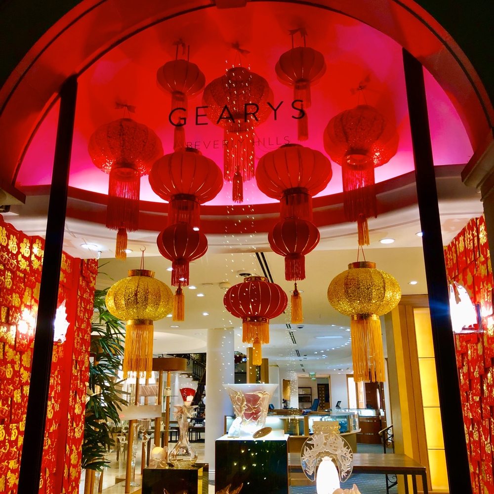 GEARYS Beverly Hills - Geary's Beautiful window decor celebrating  Chinese Lunar New Year January 25 2020 - Jewelry Near Me - Beverly Hills, California
