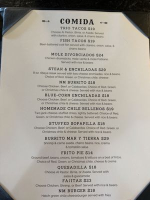 Menu photo 1 Baja Cantina Santa Fe, NM