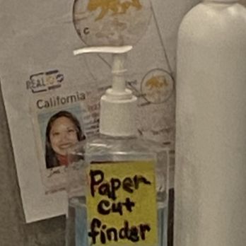 DMV - Work station hand sanitizer made me smile - Departments of Motor Vehicles Near Me - Fullerton, California