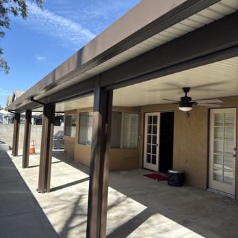 Mr Patio Cover - My new Mr. patio patio cover! - Patio Coverings Near Me - Chino, California