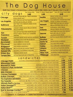 Menu photo 2 The Dog House Lasalle, IL
