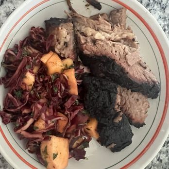 Reds Rooster - Brisket and Mango Slaw - Barbeque Near Me - Shenandoah Junction, West Virginia Reds Rooster - Brisket and Mango Slaw - Barbeque Near Me - Shenandoah Junction, West Virginia