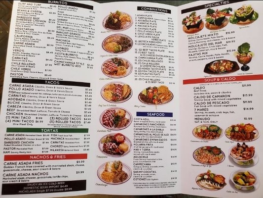 Menu photo 1 Vero's Mexican and Seafood Temecula, CA Menu photo 1 Vero's Mexican and Seafood Temecula, CA