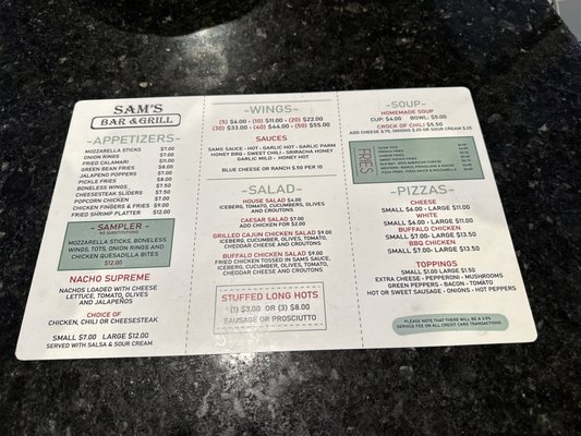 Menu photo 5 Sam's Bar & Grille Blackwood, NJ Menu photo 5 Sam's Bar & Grille Blackwood, NJ