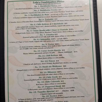 Lola's Kitchen - Combination plates - Mexican Near Me - Barstow, California