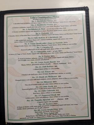 Menu photo 1 Lola's Kitchen Barstow, CA