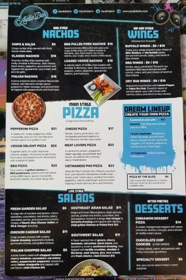 Menu photo 5 Audio Bar Las Vegas, NV Menu photo 5 Audio Bar Las Vegas, NV