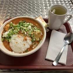 Rush Hour Station - Jeremy's special mapo tofu, genmaicha