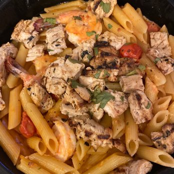 Nonna Angela's - Penne alla Vodka with added shrimp and chicken - Wine Bars Near Me - Crofton, Maryland Nonna Angela's - Penne alla Vodka with added shrimp and chicken - Wine Bars Near Me - Crofton, Maryland