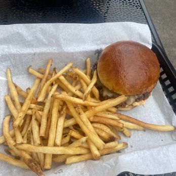 Copper Fire Bar & Eatery - Pimento Pepperjack Bacon Onion Jam Burger and Fries - Bars Near Me - Belleville, Illinois Copper Fire Bar & Eatery - Pimento Pepperjack Bacon Onion Jam Burger and Fries - Bars Near Me - Belleville, Illinois