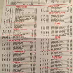 Lins Family Chinese Takeout - I always lose the menu.