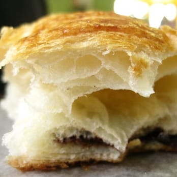 Bluegrass Baking Company - Interior of the croissant (somewhat crushed by the eating process) - Bakeries Near Me - Lexington, Kentucky