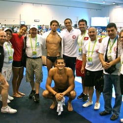 Dr. Blum with Tunisia Swim Team at World Championships in China