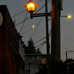 Jude's Old Town - Outside, nice moon