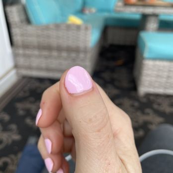 Amy's Nail & Spa - Finished product looks like it's a week grown out. - Nail Salons Near Me - Orlando, Florida