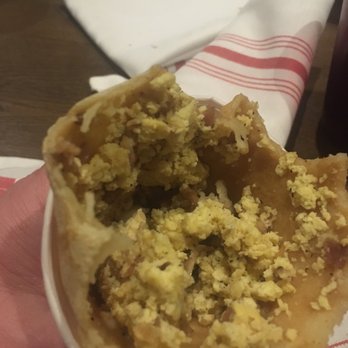 Euro Snack - $8 Egg and bacon crepe before hitting the garbage! - Bakeries Near Me - Truckee, California