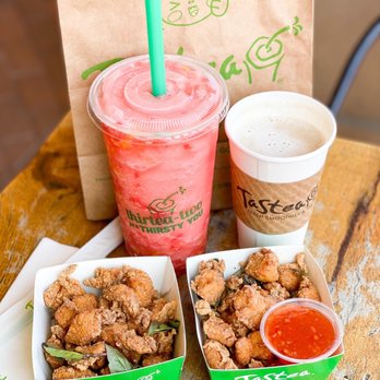 Tastea - Peach Me Freezie Horchata Milk Tea Karate Chicken - Coffee & Tea Near Me - Irvine, California Tastea - Peach Me Freezie Horchata Milk Tea Karate Chicken - Coffee & Tea Near Me - Irvine, California