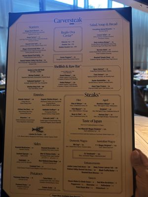 Menu photo 1 Carversteak Las Vegas, NV