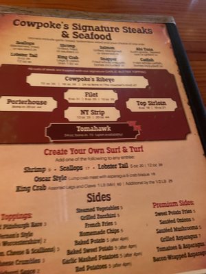 Menu photo 3 Cowpoke's Watering Hole Sebring, FL
