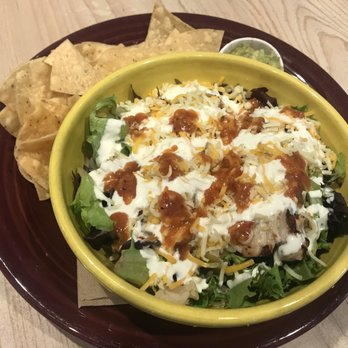 Dos Coyotes Border Cafe - Mahi mahi bowl on lettuce with my guacamole and sour cream on side. (I put sour cream on with salsa) - Tex-Mex Near Me - San Ramon, California Dos Coyotes Border Cafe - Mahi mahi bowl on lettuce with my guacamole and sour cream on side. (I put sour cream on with salsa) - Tex-Mex Near Me - San Ramon, California