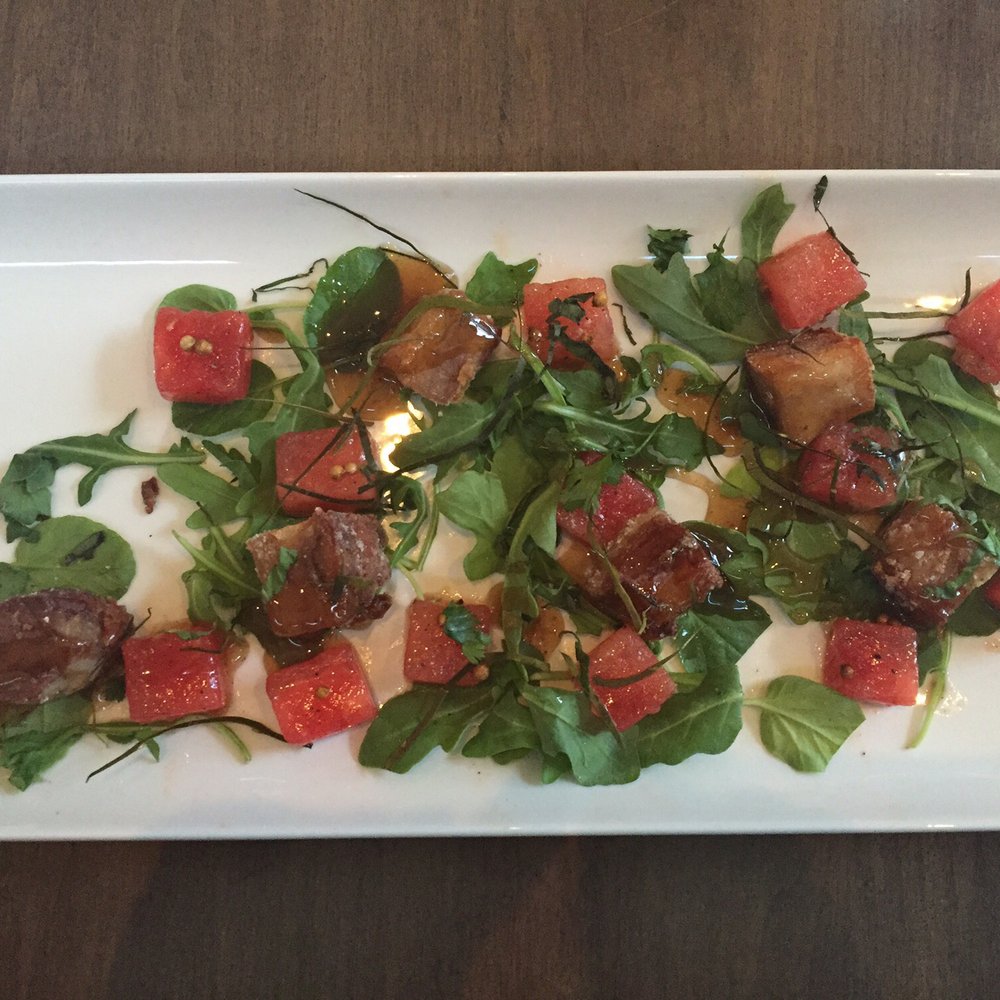 Crazyweed Kitchen - Pork belly and watermelon salad - Asian Fusion Near Me - Canmore, Alberta