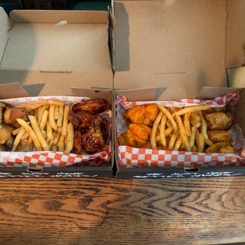 Wing Snob - 50/50 X-Chicken & Waffles, X-Honey BBQ, Reg Seasoned Fry & Boneless X-Buffalo, X-Sweet Chili, Reg Cajun Fry. Yum!! - Chicken Shop Near Me - Katy, Texas Wing Snob - 50/50 X-Chicken & Waffles, X-Honey BBQ, Reg Seasoned Fry & Boneless X-Buffalo, X-Sweet Chili, Reg Cajun Fry. Yum!! - Chicken Shop Near Me - Katy, Texas